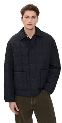 Maison Kitsuné Quilted Blouson Jacket Black M