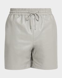Men's Bond Faux Leather Drawstring Shorts