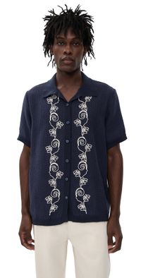 Agua Bendita Jared Embroidered Shirt Multicolor L