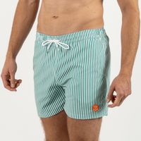 Vendredi Swimwear - Short de bain en fibres recyclées le poseidon raye - Taille 3XL - Vert