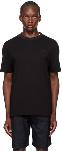 Moncler Black Logo Patch T-Shirt