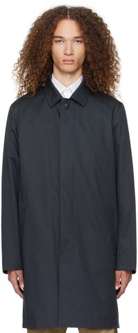 Sunspel Manteau bleu marine à boutons