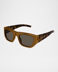 Rectangle Acetate Sunglasses