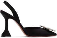 Amina Muaddi Black Begum Sling Heels