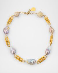 Freshwater Pearl Link Choker Necklace