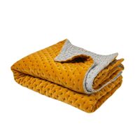 Madura - Couvre-lit matelassé - Taille 240x260 - Jaune