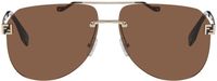 Fendi Gold Fendi Sky Sunglasses