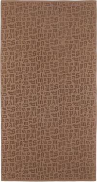 Palm Angels Brown Cotton Towel
