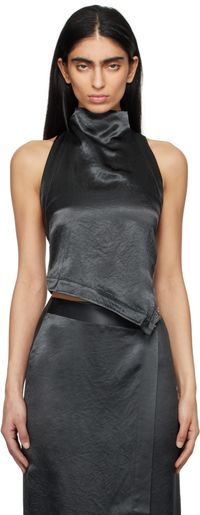 Nanushka Gray Inara Tank Top