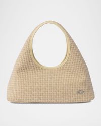 Waffle Canvas Shoulder Bag