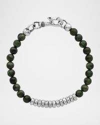 Men's Simit Canadian Jade Beaded Bracelet
