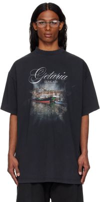 Balenciaga Black 'Getaria' Oversized T-shirt
