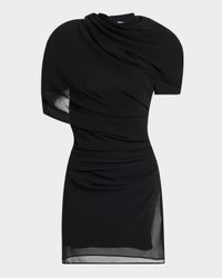 La Castagna Draped Mini Dress