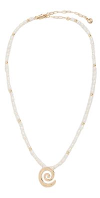 Ettika Aura Swirl Pearl Choker Gold One Size