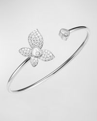 Happy Butterfly 18K White Gold Diamond Bracelet