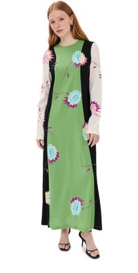 La DoubleJ Long Sleeve Swing Dress Derby Placee XL
