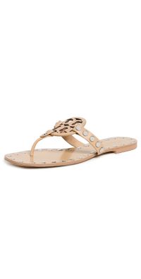 Tory Burch Studded Miller Sandals Cantucci/Silver 11