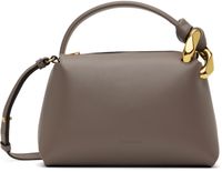 JW Anderson Taupe Small JWA Corner Leather Crossbody Bag