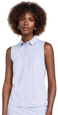 Rhone Course To Court Sleeveless Polo Blue Lavender XL