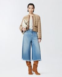 Pinko - Bermuda ample doux - Taille 25-taille-us-23-50 - Bleu