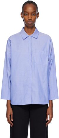 Max Mara Chemise Lodola bleue - 'S