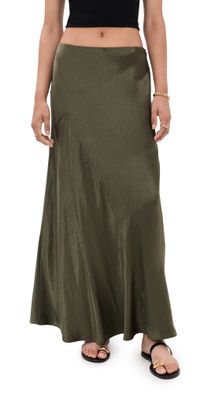 Vince Panelled Bias Skirt Herba S