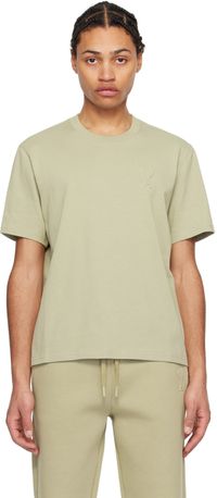 AMI Paris T-shirt kaki à logo Ami de cœur