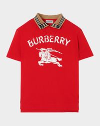 Boy's EKD Cotton Piqué Polo Shirt, Size 6-14