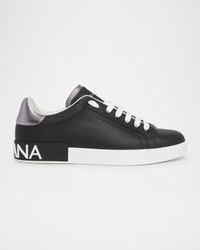 Men's Calfskin Portofino Low-Top Sneakers