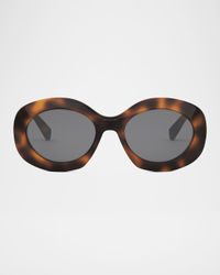 Triomphe Round Acetate Sunglasses