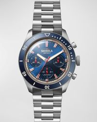 Men's 43mm Monster Chronograph Titanium Bracelet Watch