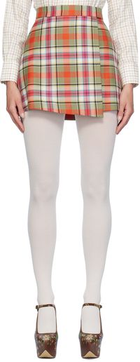 Vivienne Westwood Minijupe multicolore à ourlet asymétrique