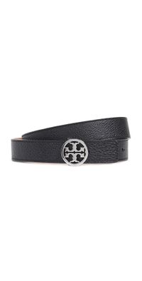 Tory Burch 1 Miller Reversible Belt Black/Gold L