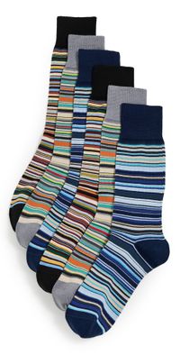 Paul Smith Signature Sock 6 Pack Multi One Size
