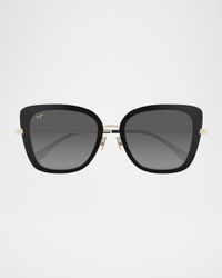 Men's Violet Lake Titanium and Acetate Cat-Eye Sunglasses