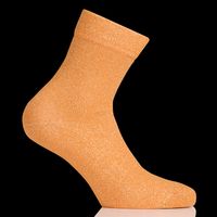 Mia Zia - Chaussettes en coton mélangé à paillettes - Taille Unique - Orange