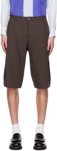 Edward Cuming Brown Curvy Shorts