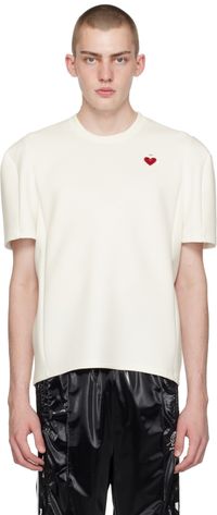 doublet White Robot Shoulder T-Shirt