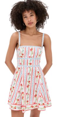 Hill House Home The Margot Mini Dress Pomegranate Stripe XXL