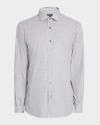 Men's Cotton Small Check Sport Shirt