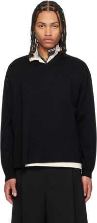 Craig Green Black Flag Knit Sweater