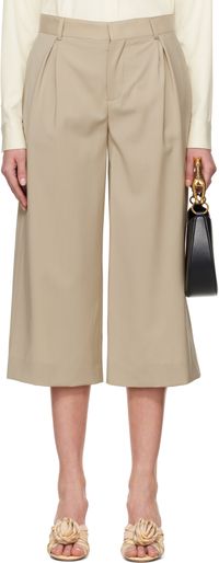 Moschino Beige Tailored Twist Trousers
