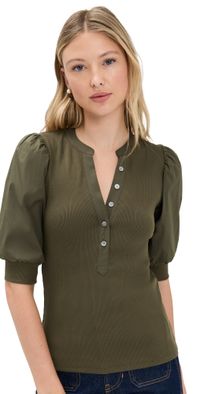 Veronica Beard Jean Coralee Top Cypress L