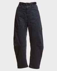 Shon Mid-Rise Cropped Pants