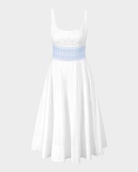 Rig Embroidered Cotton Midi Dress