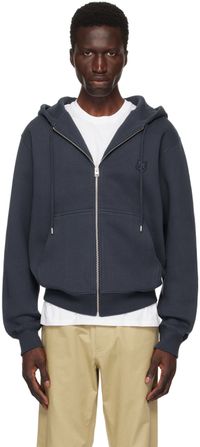 Maison Kitsuné Navy Bold Fox Head Hoodie