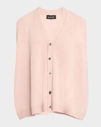 A-Line Sleeveless V-Neck Cashmere Sweater