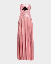 Mallory Strapless Metallic Maxi Dress