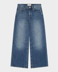 Girl's Nini Wide-Leg Denim Jeans, Size 7-16