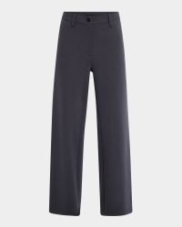 Wide-Leg Flex Ponte Trousers